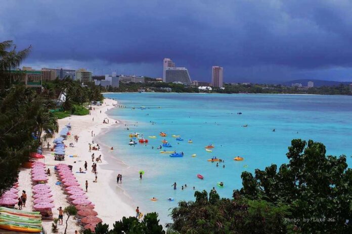 The beach of Guam Reef Resort