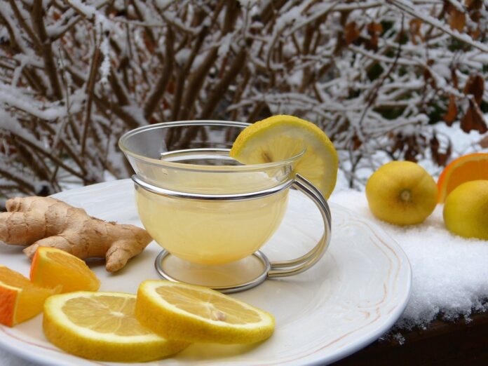 Lemon ginger tea