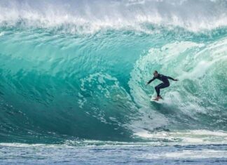 Surfing in Phuket, Thailand