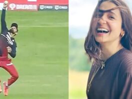 Anushka Sharma Reacts Virat Kohli's One-handed Catch