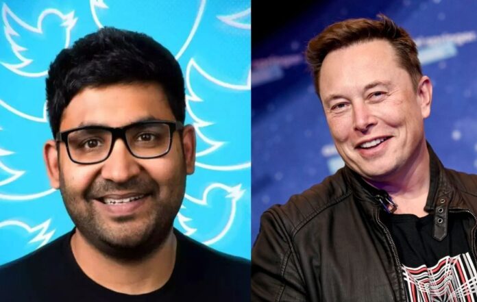 Parag Agrawal and Elon Musk