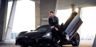 David Beckham Maserati car