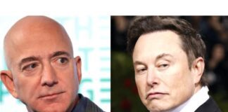 millionaires Elon Musk and Jeff Bezos