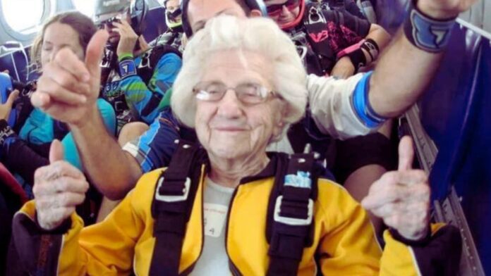 104-year-old Skydiver