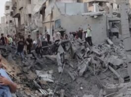 Palestinians Displaced Gaza Israeli Airstrikes