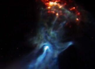 Nasa Ghostly Cosmic Hand Image for Halloween