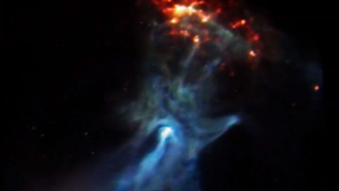 Nasa Ghostly Cosmic Hand Image for Halloween