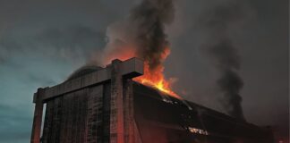 Tustin Blimp Hangar Fire