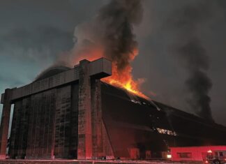 Tustin Blimp Hangar Fire