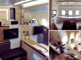 luxury first class flights